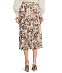 Mestiza New York Daniella Toile Printed Twill Pleated Midi Skirt
