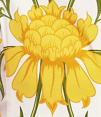Mestiza New York Donovan Cotton Poplin Lemon Verbena Boat Neck Short Balloon Sleeve Sheath Dress