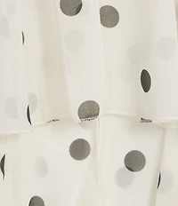 Mestiza New York Keepsake Chiffon Dot Ruffle Mini Dress