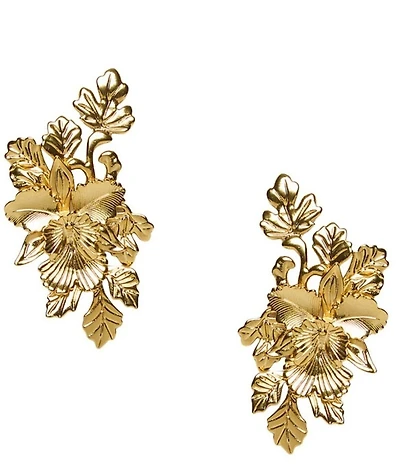 Mestiza New York Laurel Leaf Drop Earrings