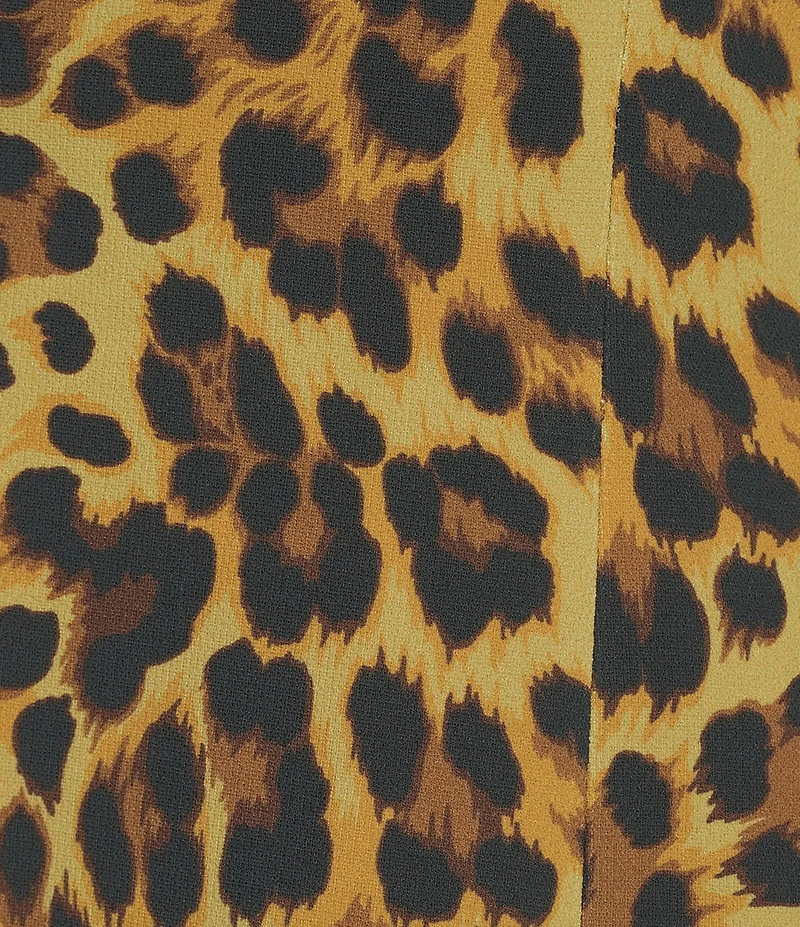 Mestiza New York Loverde Leopard Print Crew Neck Sleeveless Mini Dress