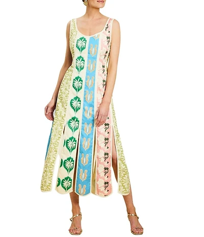Mestiza New York Monte Carlo Scoop Neck Sleeveless Midi Dress