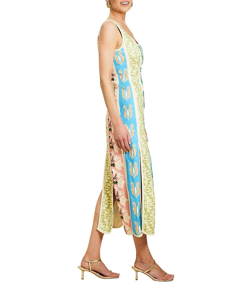 Mestiza New York Monte Carlo Scoop Neck Sleeveless Midi Dress
