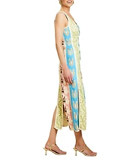 Mestiza New York Monte Carlo Scoop Neck Sleeveless Midi Dress