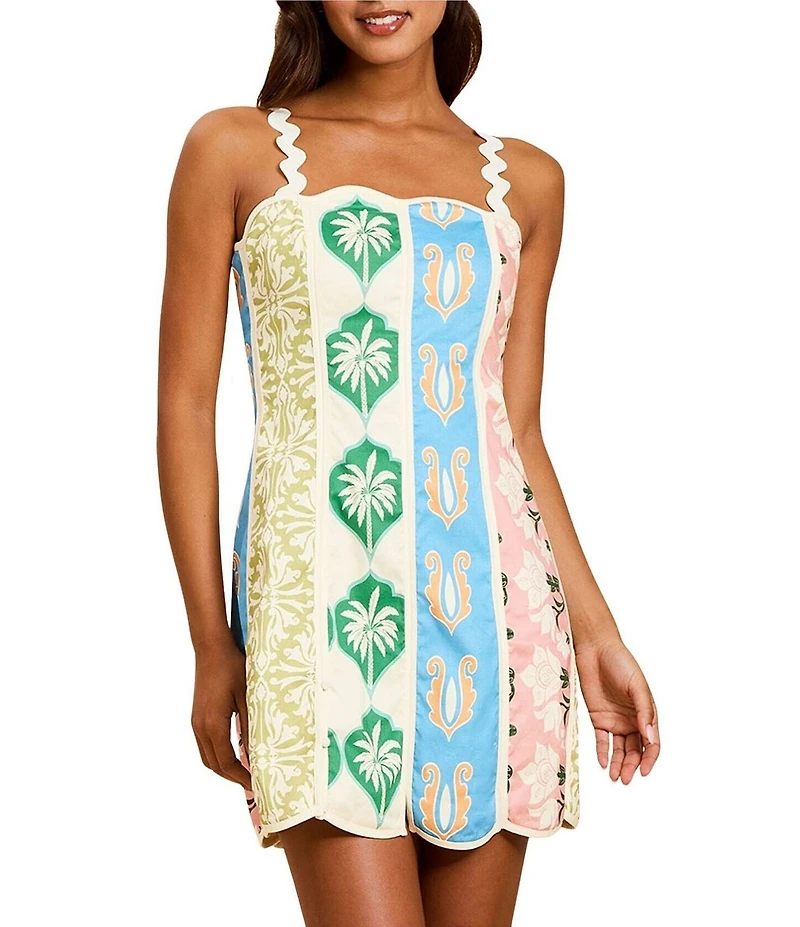 Mestiza New York Sail Away Square Neck Sleeveless Mini Dress