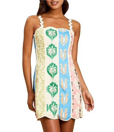 Mestiza New York Sail Away Square Neck Sleeveless Mini Dress