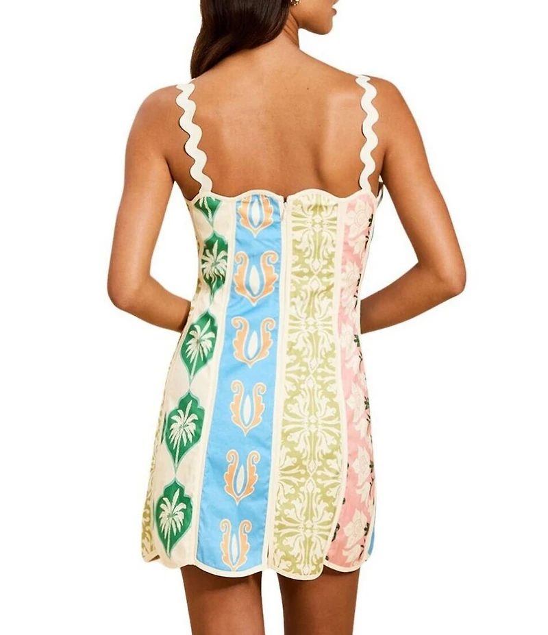 Mestiza New York Sail Away Square Neck Sleeveless Mini Dress