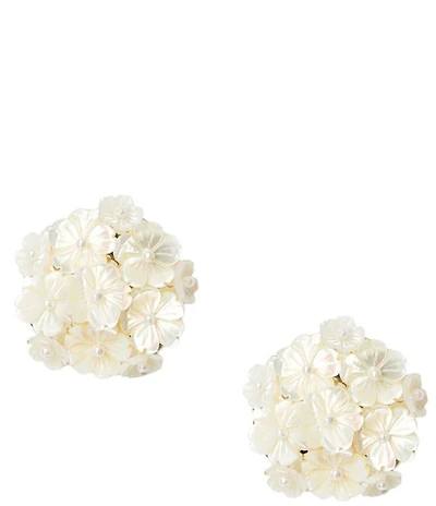 Mestiza New York Sampaguita Mother Of Pearl Cluster Stud Earrings