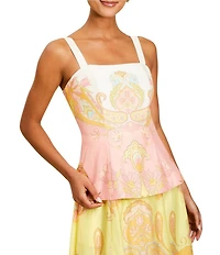 Mestiza New York St. Germain Venetian Paisley Convertible Gown