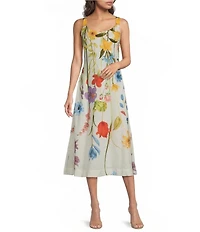 Mestiza New York Sugarcane Slip Floral Midi Dress