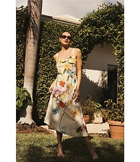 Mestiza New York Sugarcane Slip Floral Midi Dress