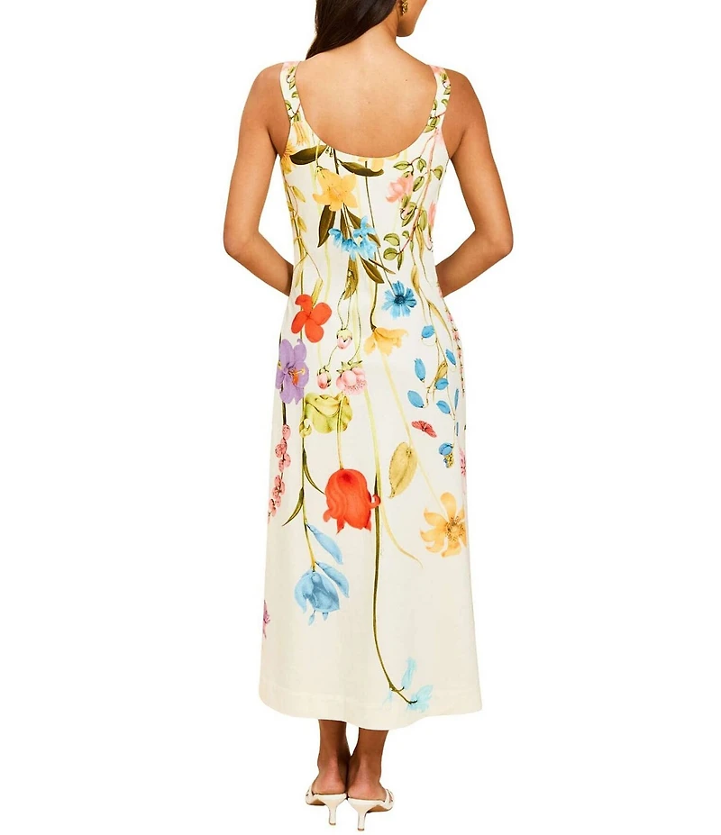 Mestiza New York Sugarcane Slip Floral Midi Dress
