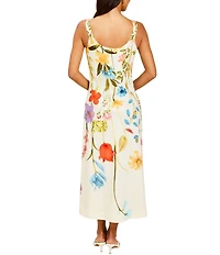 Mestiza New York Sugarcane Slip Floral Midi Dress