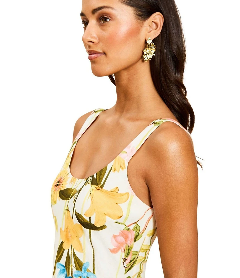 Mestiza New York Sugarcane Slip Floral Midi Dress