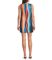Mestiza New York Tuesday Crew Neck Sleeveless Pocketed Mini Shift Dress