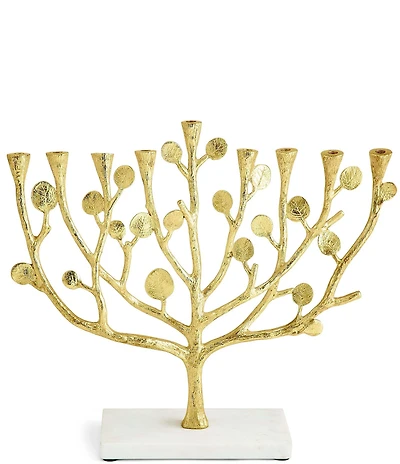 Michael Aram Botanical Leaf Collection Gold Menorah