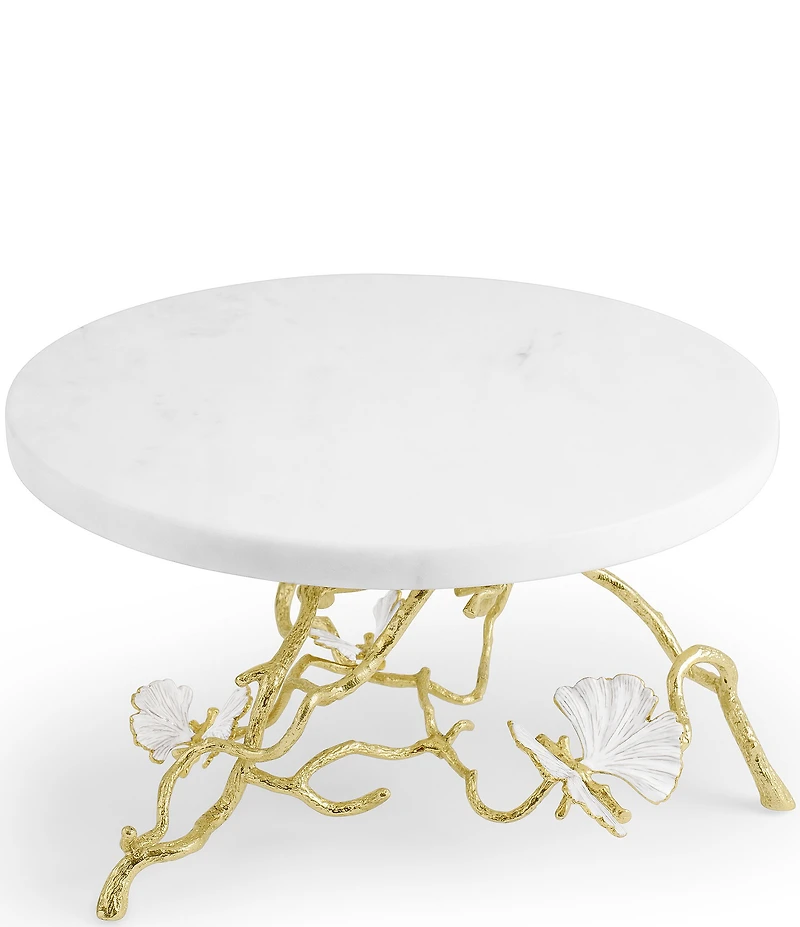 Michael Aram Butterfly Ginkgo Gold Collection Cake Stand