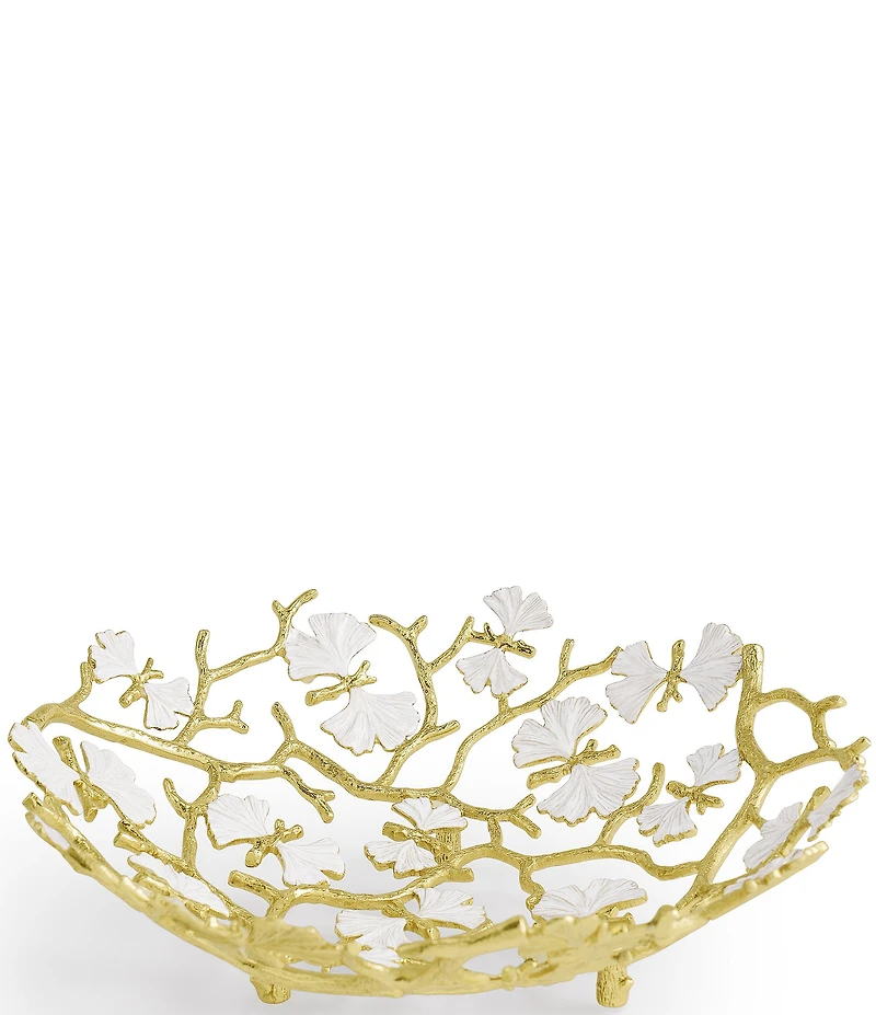 Michael Aram Butterfly Ginkgo Gold Collection Bread Basket