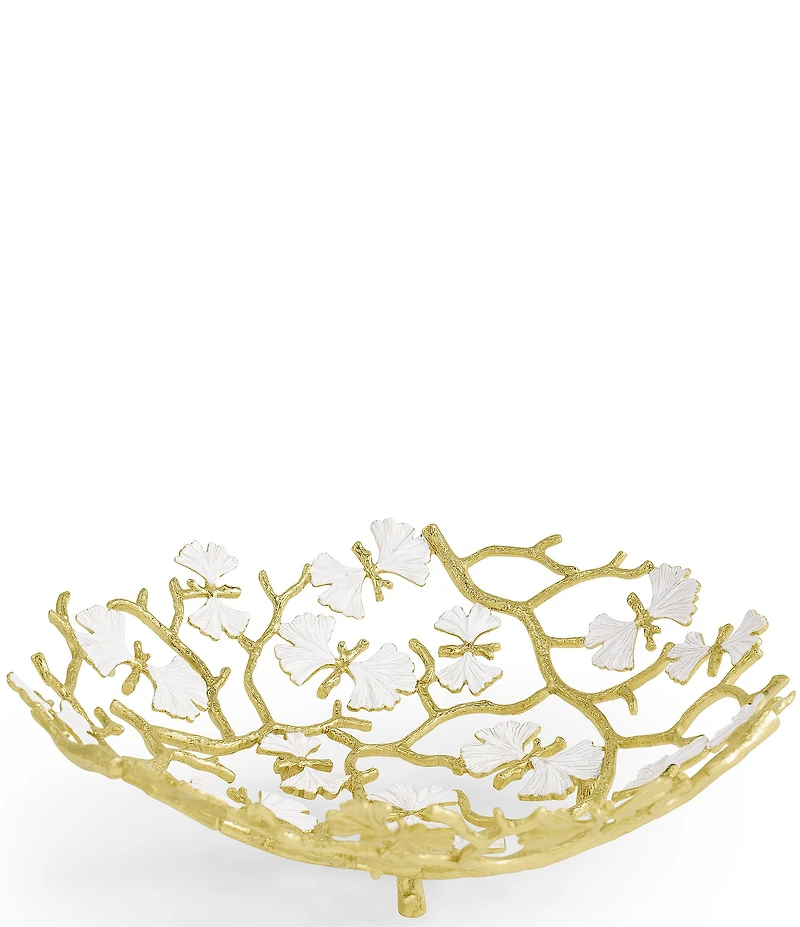 Michael Aram Butterfly Ginkgo Gold Collection Bread Basket