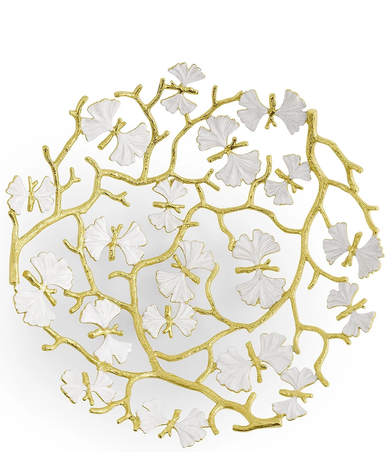 Michael Aram Butterfly Ginkgo Gold Collection Bread Basket