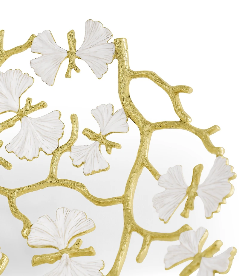 Michael Aram Butterfly Ginkgo Gold Collection Bread Basket
