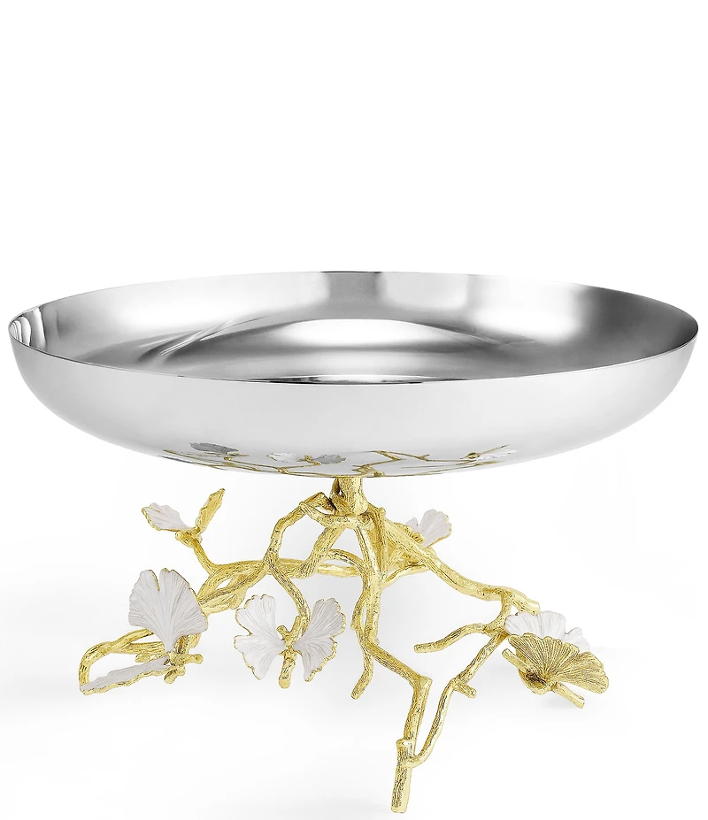 Michael Aram Butterfly Ginkgo Gold Collection Fruit Bowl