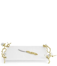 Michael Aram Butterfly Ginkgo Gold Collection Cheese Board with Spreader