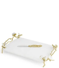 Michael Aram Butterfly Ginkgo Gold Collection Cheese Board with Spreader