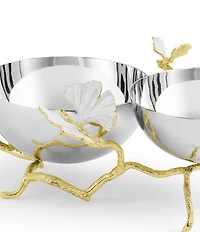 Michael Aram Butterfly Ginkgo Gold Collection Double Dish