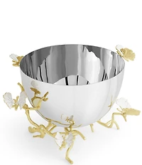 Michael Aram Butterfly Ginkgo Gold Collection Serving Bowl