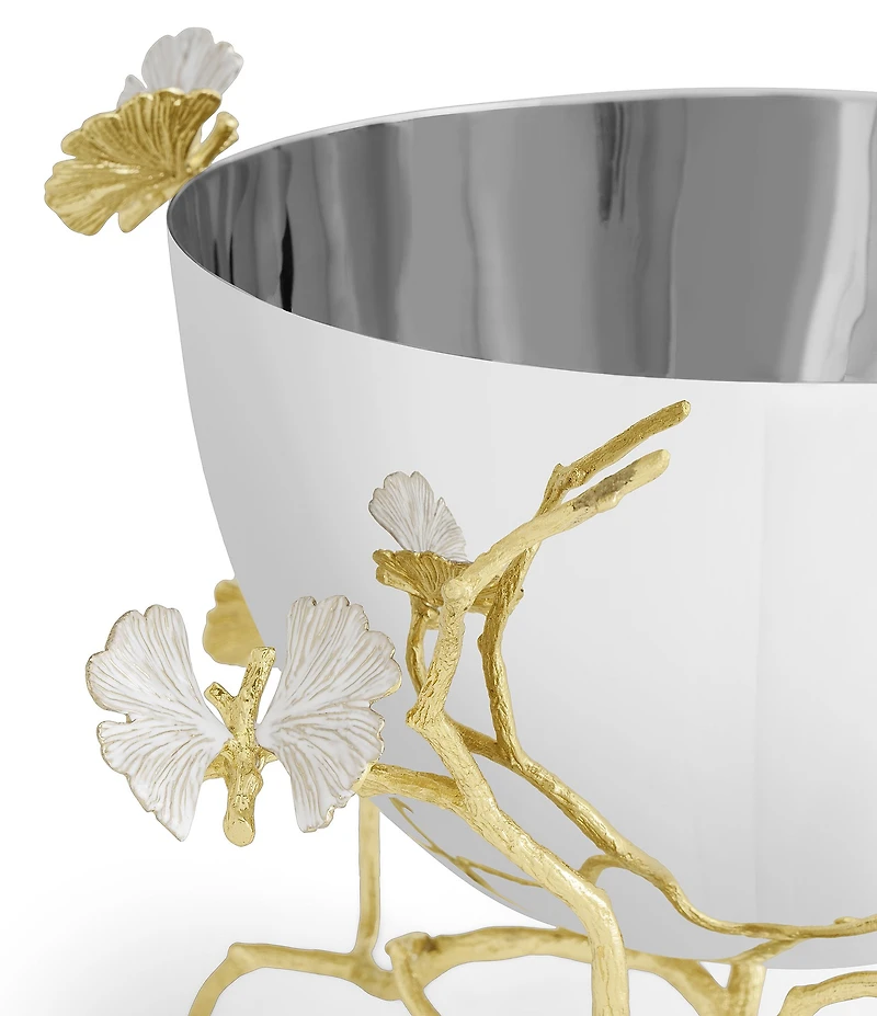 Michael Aram Butterfly Ginkgo Gold Collection Serving Bowl