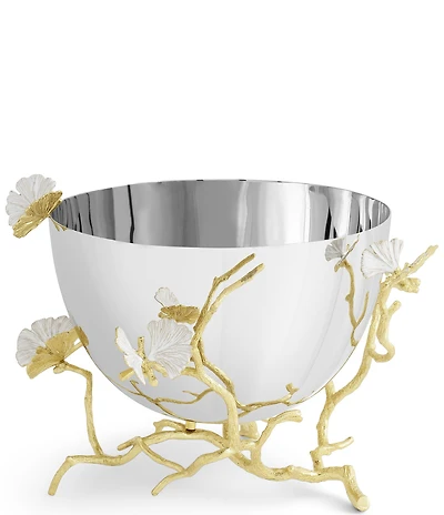 Michael Aram Butterfly Ginkgo Gold Collection Serving Bowl