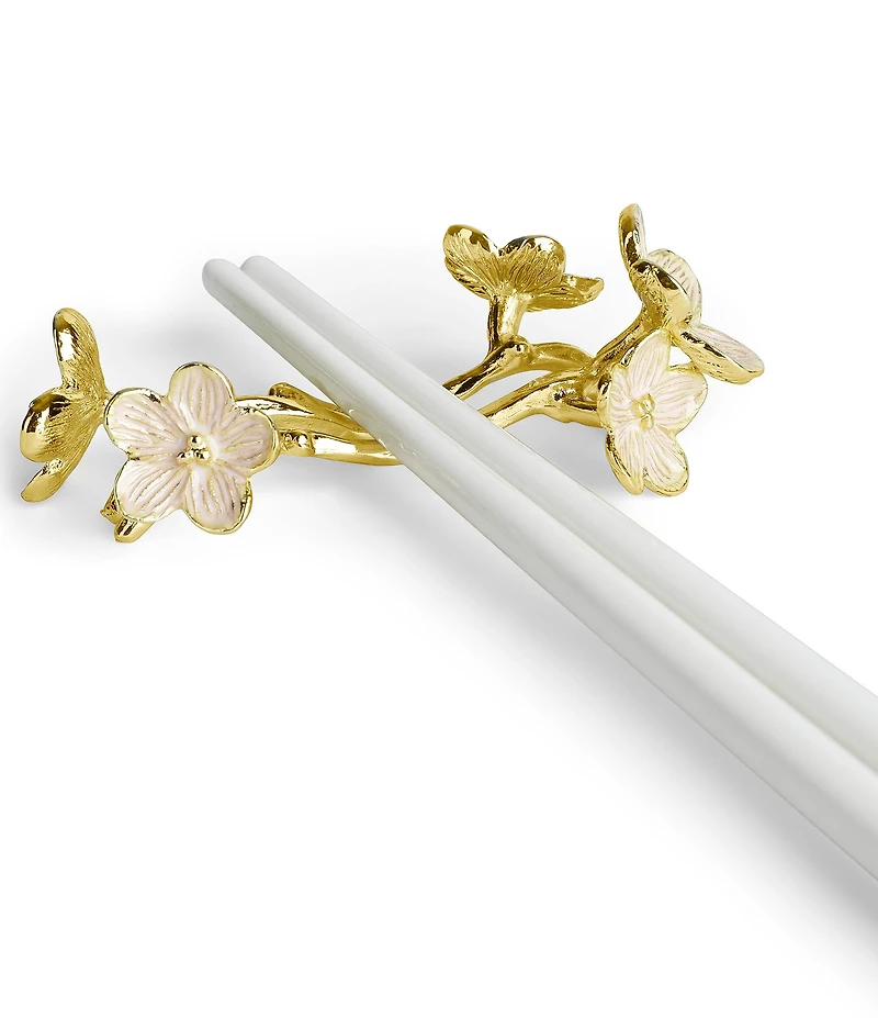 Michael Aram Cherry Blossom Chopsticks & Stands Set