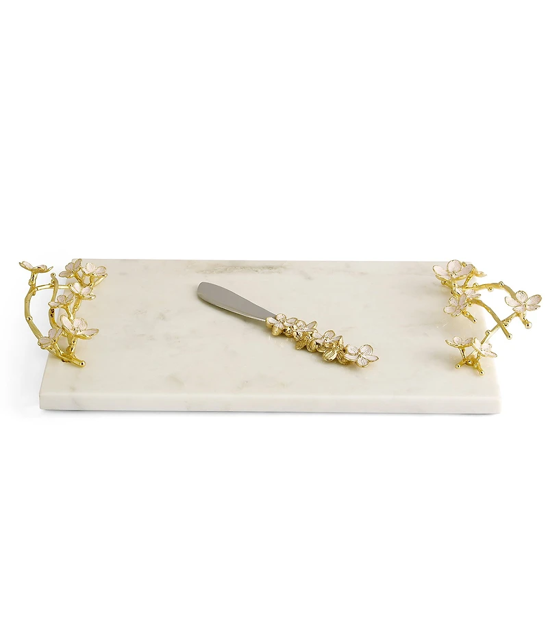 Michael Aram Cherry Blossom Small Cheese Board with Spreader