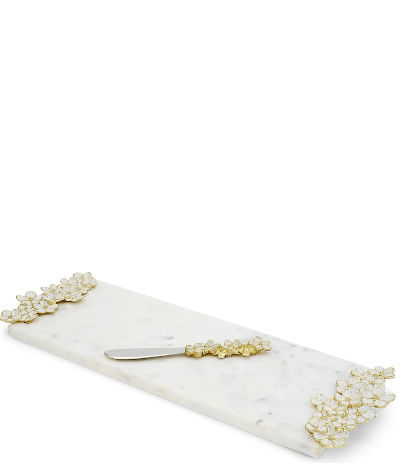 Michael Aram Cherry Blossom Small Cheese Board with Spreader