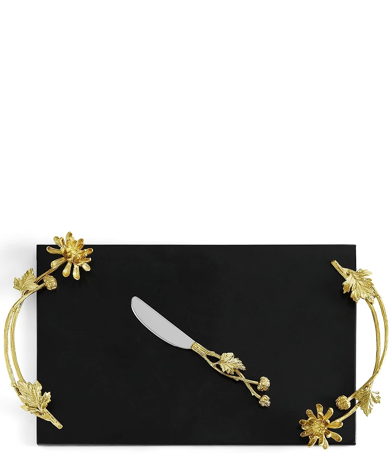 Michael Aram Dahlia Cheese Board with Knife