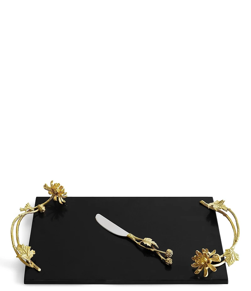 Michael Aram Dahlia Cheese Board with Knife