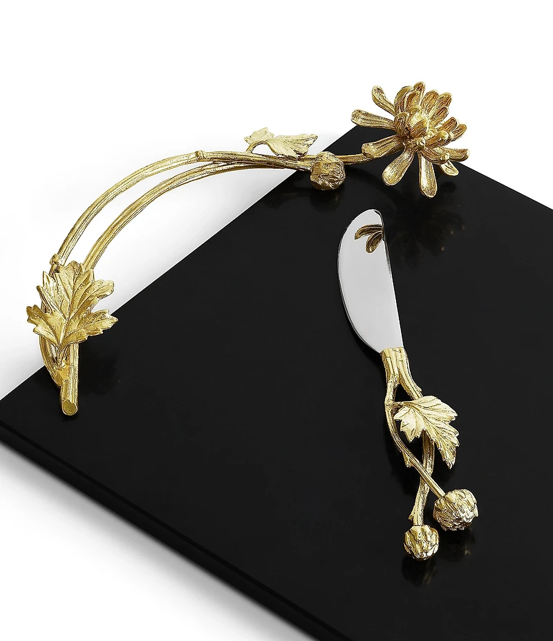 Michael Aram Dahlia Cheese Board with Knife