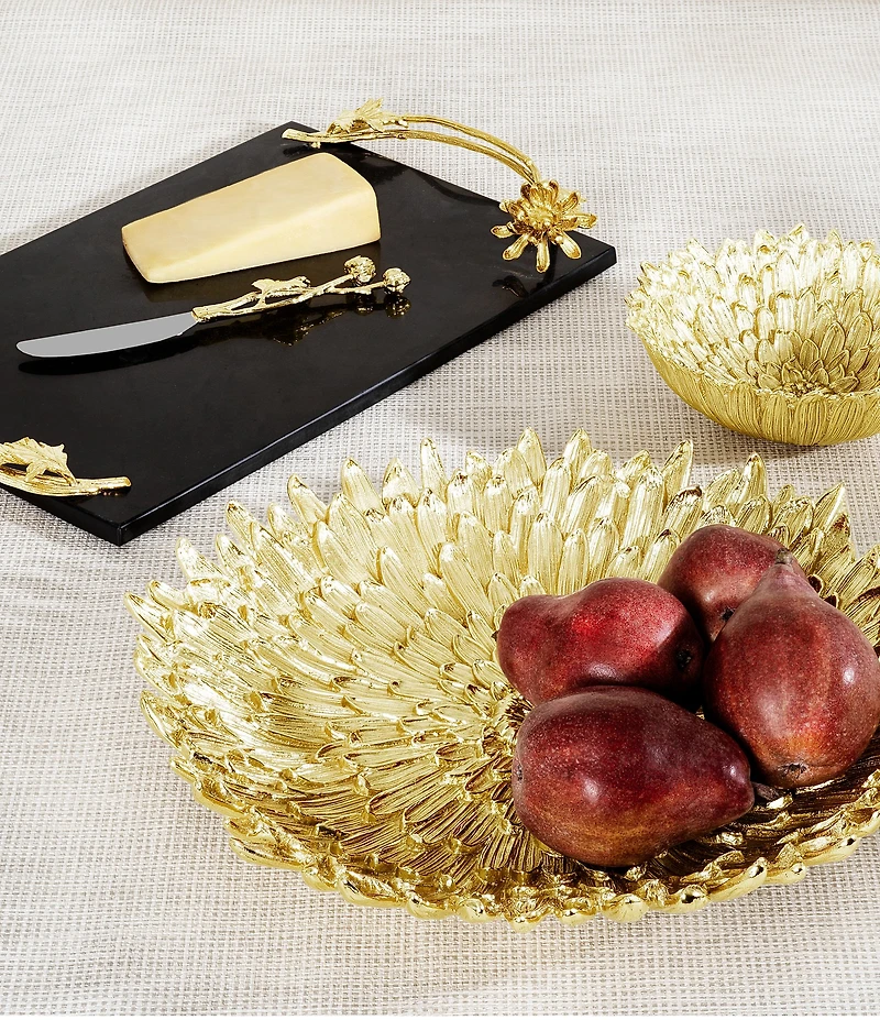 Michael Aram Dahlia Cheese Board with Knife