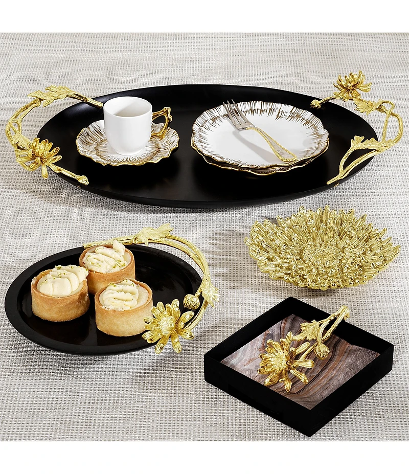 Michael Aram Dahlia Collection Oval Tray