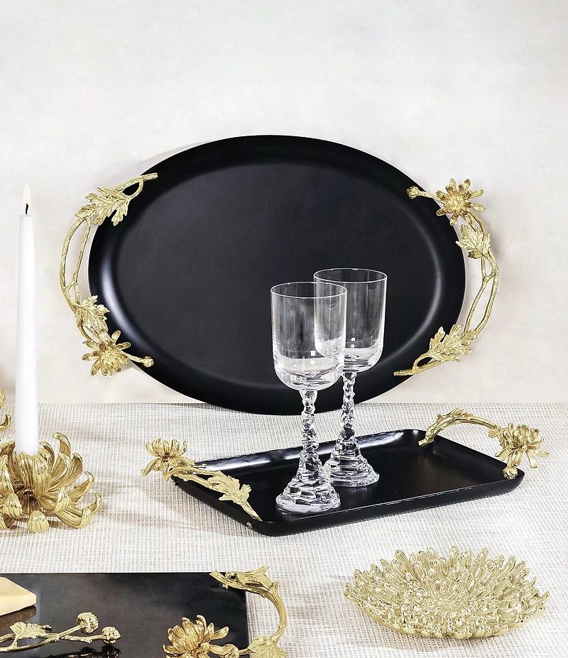 Michael Aram Dahlia Collection Oval Tray