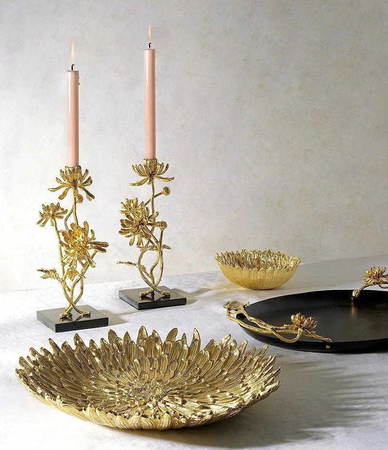 Michael Aram Dahlia Collection Petal Pattern Centerpiece