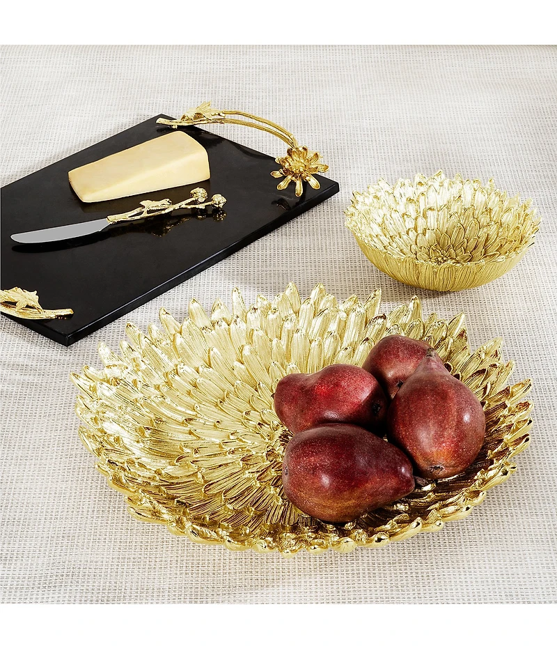 Michael Aram Dahlia Collection Petal Pattern Centerpiece