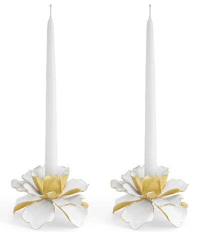 Michael Aram Gardenia Collection Candleholders, Set of 2