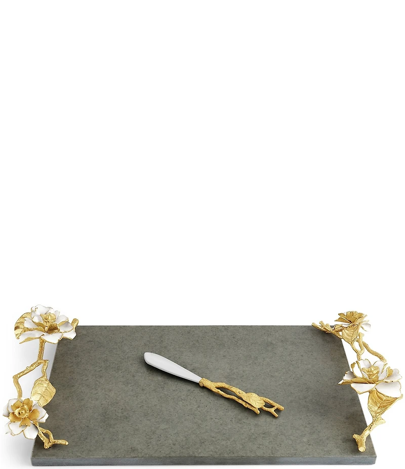 Michael Aram Gardenia Collection Cheeseboard with Knife