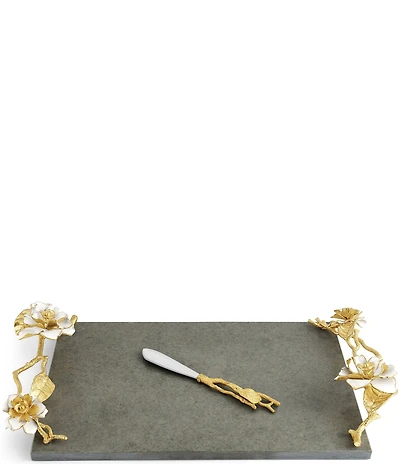Michael Aram Gardenia Collection Cheeseboard with Knife
