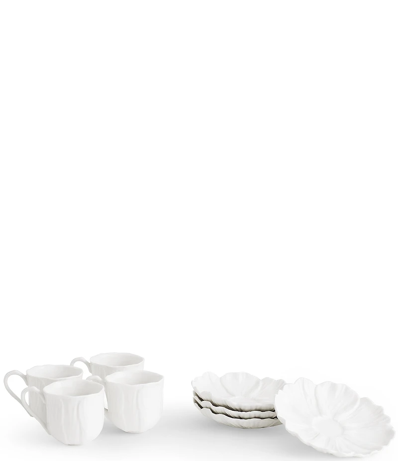 Michael Aram Gardenia Collection Demitasse Set