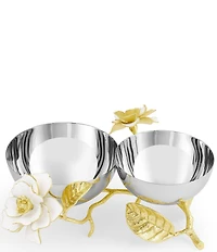 Michael Aram Gardenia Collection Double Dish