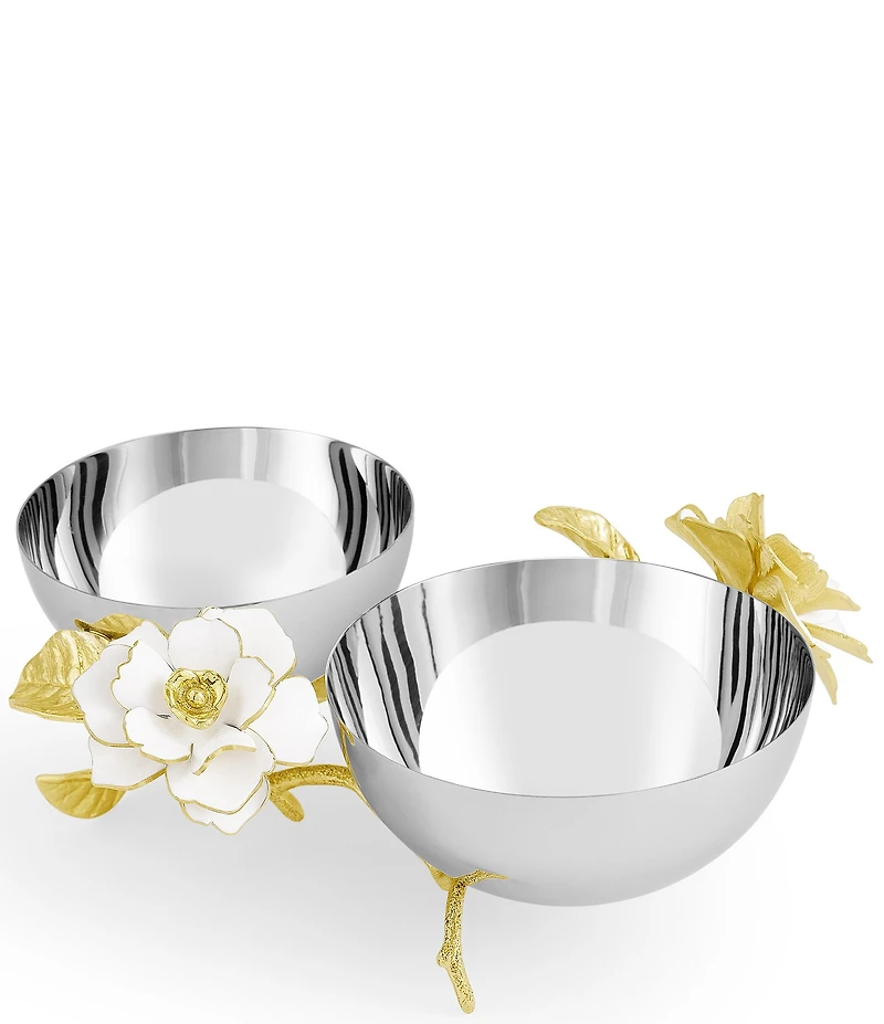 Michael Aram Gardenia Collection Double Dish
