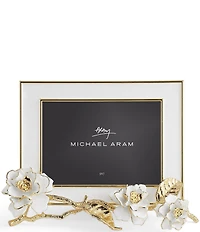 Michael Aram Gardenia Collection Enameled White Frame - 5 x 7#double;
